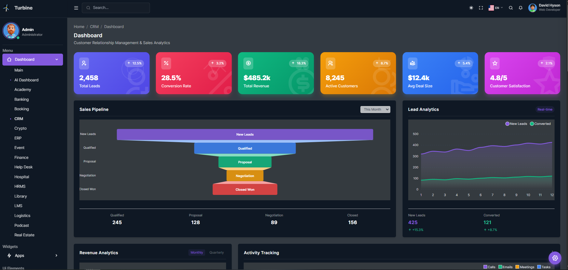 CRM Dashboard